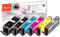 Peach C570/571 Spar Pack mit (BK, PBK, C, M, Y, grau) ersetzt Canon PGI-570, CLI-571 für z.B. Canon Pixma TS 5050, Canon Pixma TS 5051, Canon Pixma MG 5750, Canon Pixma MG 6850, Canon Pixma TS 8050