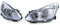 Tenzo-R Scheinwerfer H1 H7 Paar Links Rechts für Opel Corsa D 06-11