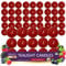 60 Lumini Profumati Con Frutti Di Bosco Freschi, Lunga Combustione, Candele Rosse, Piccole Candele Da Tè, Luci a T