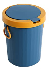 TOMYEUS Poubelle Poubelle en Plastique de Type pédale de Cuisine canettes de Poubelle de Cuisine avec Couvercle Domestique Poubelle Convient au Salon Bureau de Salle de Bain Petit Poubelle Bacs