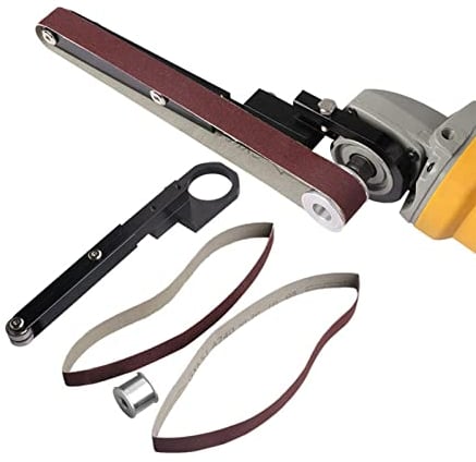 Smerigliatrice angolare modificata a nastro di sabbia, smerigliatrice elettrica portatile a nastro, accessorio per macchina per levigatrice a nastro abrasivo per modello 100 (come mostrato)