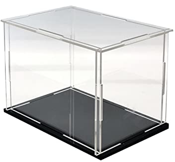 Clear Acryl Display Case-Assemble Countertop Box mit schwarzer Basis , Action Figuren Spielzeug Collectibles (18x8x12inch/45x20x30cm)