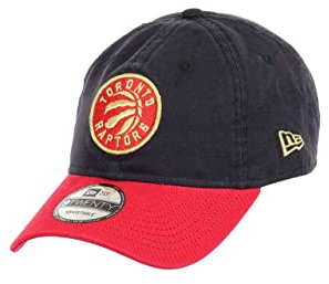 New Era Toronto Raptors NBA Team Navy Red 9Twenty Unstructured Strapback Cap - One-Size