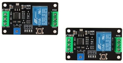 2 pezzi Rele temporizzatore Digitale Temporizzatore del Ritardo Controllo Relè Interruttore Modulo DC 24V
