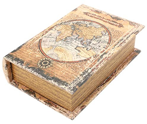 Alipis Boîte À Compartiments Secrets Vintage En Faux Livre Accessoire Artistique Pour Bibliothèque