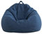 AD.CON Sitzsack mit ECO Füllung Puff Relax-Sessel Sitzkissen Bodenkissen Bean Bag 70x80x50 Marineblau 120L