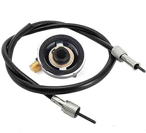 QANYEGN Tacho Getriebe, 12mm Tachometer Antriebs Getriebe, Kilometer Zähler Antriebs Getriebe Mit Kabel, GY6 50cc 150cc Roller Teile