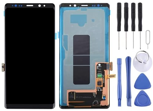 CWONCONGOIN LCD Screen and Digitizer Full Assembly for Galaxy Note 8 (N9500), N950F, N950FD, N950U, U1, N950W, N9500, N950N(Black) (Black) Pièce