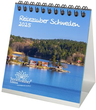 Reisezauber Schweden Kalender für 2025 Format 10cm x 10cm Stockholm Stadt Reise Land Urlaub - Seelenzauber