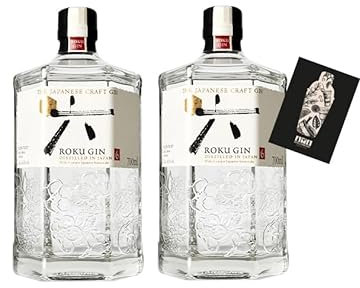 Individuelles Set mit Roku Gin 2er Set Japanischer Gin Japanese Craft Gin 2x 0,7l 43% VOL- [Enthält Sulfite]