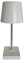 Meinposten Tischleuchte Touch dimmbar LED Lampe Leuchte weiß silber kabellos Höhe 26 cm