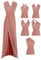 Edaydress Ein Kleid in voller Länge mit über 100 Stilen, vielseitig einsetzbar, mit Infinity-Schlitz, Brautjungfernkleider, A5, Hellrosa, Einheitsgröße