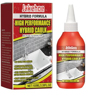 Extreme Power Sealant and Filling Glue,All-In-One Hybrid Polymer Adhesive and Sealant,Waterproof Mould Protection Kitchen & Bathroom Sealant,for Worktops, Tiles, Bath, Shower, Toilet(100ml)