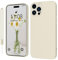 KPPIT Silicone Case Compatible with iPhone 12 Pro 6.1 inch protective case, Ultra Slim Soft Gel Anti-Scratch,Microfiber Lining,Rubber Shockproof Case Cover for iPhone 12 Pro Retro White