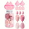 Makeup Blender Sponge Set, Soft Beauty Sponge Blender, Makeup Sponge And Powder Puff Set, Foundation Blending Beauty-Blender, F-lawless For Liquid Creams And Powders (7 Sponges+ 7 Beauty Eggs)