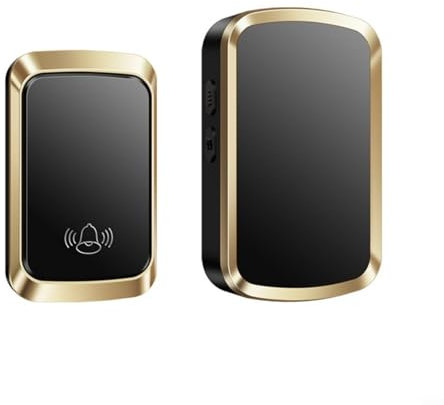 Campanello senza fili, alimentazione auto-generata, facile configurazione del pulsante, campanello wireless impermeabile, kit campanello senza fili da parete impermeabile per case, uffici