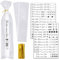 BOOMTOP Kerzen Tattoo Silvester 2025 2Blatt Kerzen Tattoos Aufkleber Frohes Neues Jahr Rub On Sticker Neujahr mit 50x Kerzentüten Candle Bags Silvester Kerzensticker für Stabkerzen Tasse Schwarz