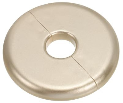 PATIKIL Wall Split Flange 0.65 (16.5mm),ABS Round Self-Adhesive Escutcheon Plate Buckles Water Pipe Cover for Kitchen Bathroom Arm Pipe Faucet Decoration, Gold