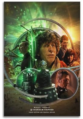 FOWNJCIA TV-Show-Poster, Motiv: Genesis der Daleks, dekoratives Gemälde, Leinwand, Wandposter und Kunstdruck, modernes Familienschlafzimmer, Dekor-Poster, 40 x 60 cm