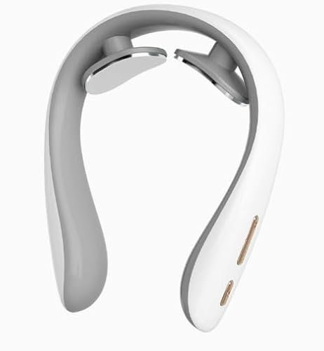 Nackenmassagegerät mit Wärme - Elektrische Tragbare Massagegerät für Schmerzlinderung Deep Tissue 5 Modi 16 Intensitätsstufen Kabellos Tragbares Elektrisches Massagegerät für Zuhause Büro Reise