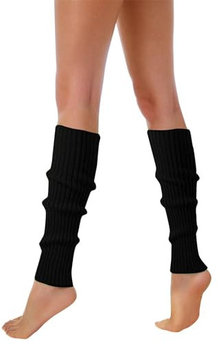 Generisch Beinwärmer für Erwachsene, Unifarben, Einheitsgröße, Stulpen, Socken, Overknees, 80er Jahre, Kostüm, Karneval, Mottoparty