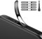4er-Pack Staubdichter Mesh-Aufkleber für iPhone 16 Pro/16 Pro Max, inkl. 4 Reinigungstüchern & 1 Bürste – Präzisionsschutz für Lautsprecher, Ladeanschluss & Sensoren (Titan Schwarz)
