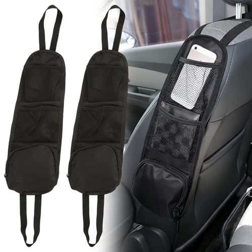 Feegela Organizador Coche 2 Unidades,Impermeable,Plegable,Tela Oxford 600D | Organizador Asiento Coche,Organizador Coche Para Suv,Camper Furgoneta Accesorios,CamióN,Cosas Para El Coche,Accesorios Camper