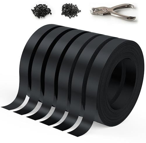 Kit de Lamelles Occultantes PE 4,7cmx450m - Bande Brise Vue Jardin Souple et Résistante avec 900 Clips - Installation Horizontale ou Verticale pour Panneau Grillagé et Clôture Rigide (Noir - RAL9005)