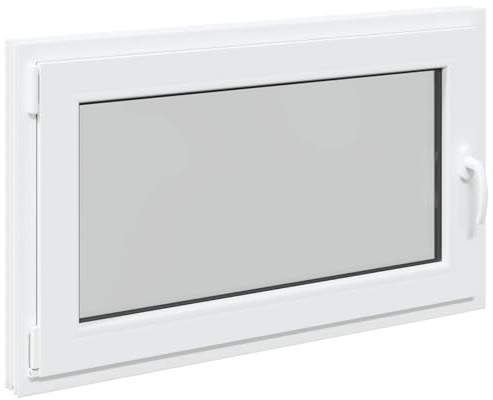 vidaXL Finestra per Soffitta RISOR 100 x 60 cm PVC e Vetro Bianco, Solaio, Isolamento Termico Moderno, Finestre Energy Efficient, Fissaggi in Vetro PVC Silenziati