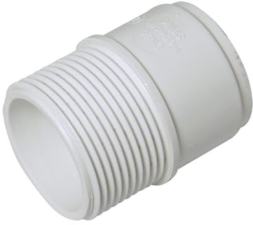 FloPlast 32mm Solvent Weld Waste White Male Iron Coupling