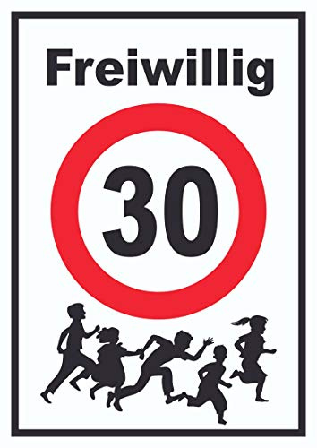 HB-Druck Freiwillig 30 Schild Spielende Kinder A0 (841x1189mm)