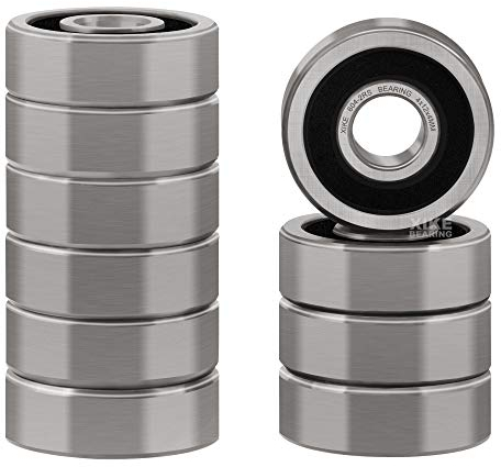 XiKe 604-2RS Kugellager mit Doppeldichtung 4x12x4mm Chromstahl und Vorgeschmiert, 604RS Miniatur-Rillenkugellager, 10er Packung