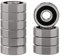 XiKe 604-2RS Kugellager mit Doppeldichtung 4x12x4mm Chromstahl und Vorgeschmiert, 604RS Miniatur-Rillenkugellager, 10er Packung