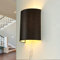 Licht-Erlebnisse Wandlampe mit Stecker und Schalter, Wandleuchte Innen mit Kabel, Braun, Stoffschirm, T:9,5 cm, E27, gemütlich, indirekt, Wandleuchte Schlafzimmer, Lampe Wand Innen