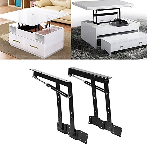 2 x Hebehöhe Lift Up Top Big Couchtisch Schreibtisch Hebemechanismus Hardware Scharnier hydraulische Feder Heberahmen Puffer Hebestütze Hardware Fitting Möbel