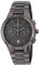 BREIL - Herrenkollektion Armbanduhr New ONE TW1848 - Wasserdichter Herren Chronograph - Edelstahlarmbanduhr - TMI VK64 Uhrwerk - Schwarzes Zifferblatt mit Edelstahlband