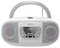 RADIO CD FONESTAR BOOM-GO-B BLANCO 4W RMS BLUETOOTH FM USB/MP3 AUX IN SALIDA AURICULARES EFECTOS LUMINOSOS