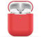 KOKOKA Silicona Compatible con AirPods 2, Fundas Protectora de Silicona para AirPods 2, LED Frontal Visible, Soporta Carga inalámbrica, sin Mosquetón, Rojo