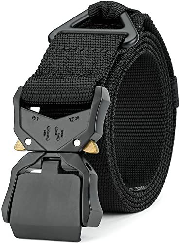 MOZETO Arbeit Gurtel, Schnellverschluss Taktischer Gürtel 3,8cm Herren Arbeitsgürtel