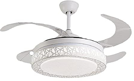 Ventilador de Techo LED de Lujo con 3 Aspas, Diámetro 40 cm, 72 W, 3 Colores Regulables - Luz Fría 6400 K, Neutra 4000 K, Amarilla 3000 K