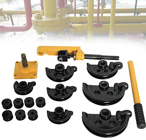 10-25MM Rohrbieger Rohrbiegegerät Hochleistungs Hand Rohrbieger mit 7 Matrizen Kupfer Alu Bieger