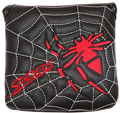 Golfschlägerkopfhaube, quadratisch, mit Klettverschluss, passend für TaylorMade Spider X EX Tour (schwarz)