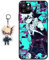 Staremeplz Compatible with iPhone 11 Pro Case With Anime Figure Design [With Keychain], Soft Silicone TPU Cartoons Protective Phone Case for iPhone 11 Pro