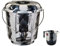 Set of 2- Tiedye Design 25L Litre Extra Large Bucket Bin Lid With 1.5L Plastic Water Jug with Handle and Spout Kitchen Plastic Mugs for Bathroom/Home/Kitchen (Black)