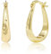 Sterling Silber 925 Tropfenohrringe Ovale Creolen Gold für Damen - Hypoallergen, 14k Vergoldete Ohrringe Gold für Damen, Frauen, Mädchen - Schmuck Geschenke