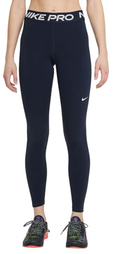 NIKE Damen W Np 365 Tight Pants, Obsidian/Weiß, XL EU