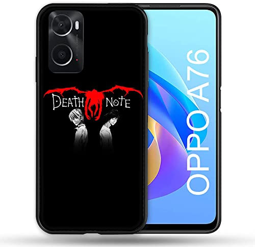 Schutzhülle für Oppo A76 Manga Death Note, Schwarz