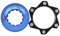 SPYMINNPOO Centerlock Adapter, Ultraleichter Aluminium Centerlock Lockring Adapter Naben Passend für 6 Loch Bremsscheibenhalterungen Fahrradzubehör(Schwarz+Blau)