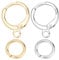 CREATCABIN 1 Box 48pcs Round Leverback Hooks 18K Real Gold Plated Lever Back Brass French Ear Wire Hoops with Open Loop for Man Women Styling Dangle Earring DIY Findings(Golden&Silver)