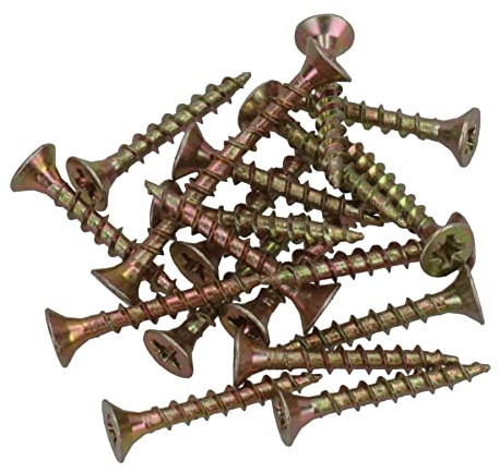 3.5mm x 25mm Countersunk Wood Chipboard Screw Fasteners PZ2 Drive 20pc
